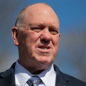 Border czar Tom Homan refused to answer questions about Trump's plan to jail Americans overseas.