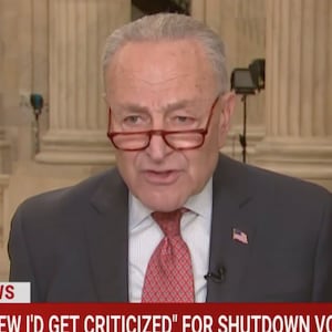 Chuck Schumer speaks to MSNBC from the Capitol.