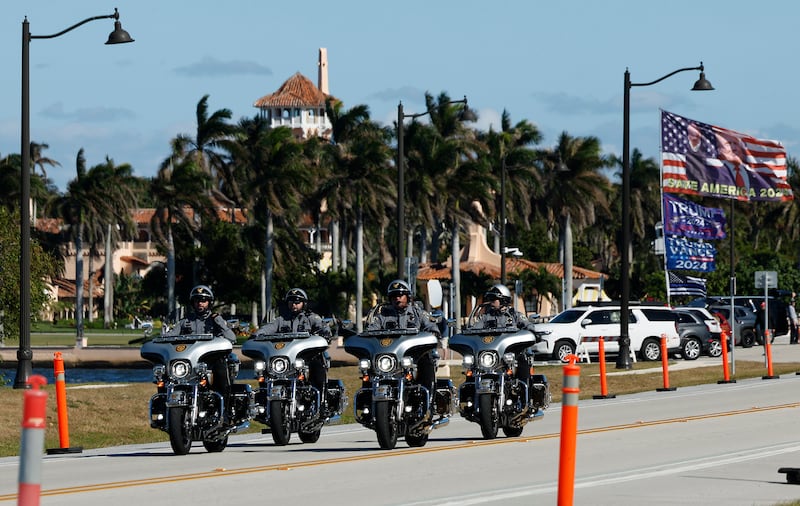 Interviews are being conducted at Mar-a-Lago in Palm Beach, Florida.