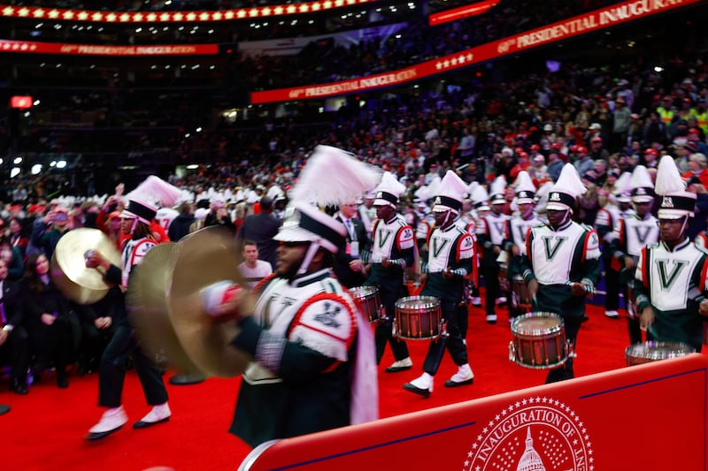The Mississippi Valley State University marching band