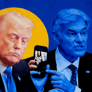 Robert F Kennedy Jr., Sleepy Donald Trump and Mehmet Oz.