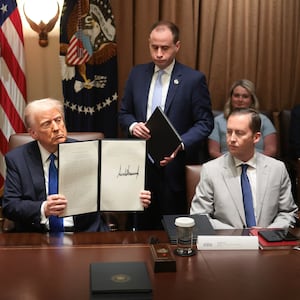 Donald Trump and Sergio Gor