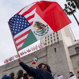 US/Mexico flag