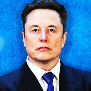 Elon Musk, pointing fingers illustration