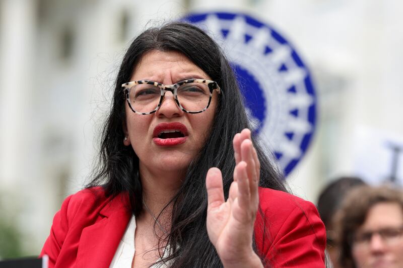 U.S. Representative Rashida Tlaib (D-MI) attacked Van Orden on X.