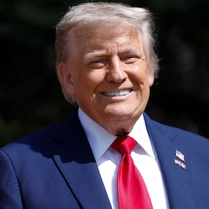 President Donald Trump attends an arrival ceremony during the Group of Seven (G7) Summit at the Pomeroy Kananaskis Mountain Lodge in Kananaskis, Alberta, Canada