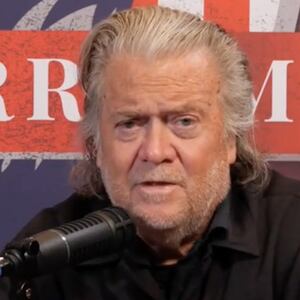 Steve Bannon appears on his War Room podcast on January 4, 2025.
