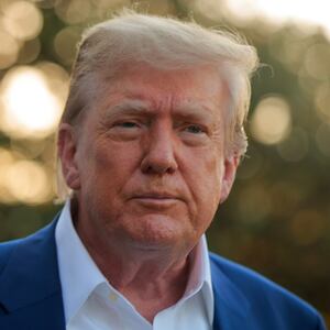 President Donald Trump speaks to reporters before boarding the Marine One presidential helicopter en route to NATO.