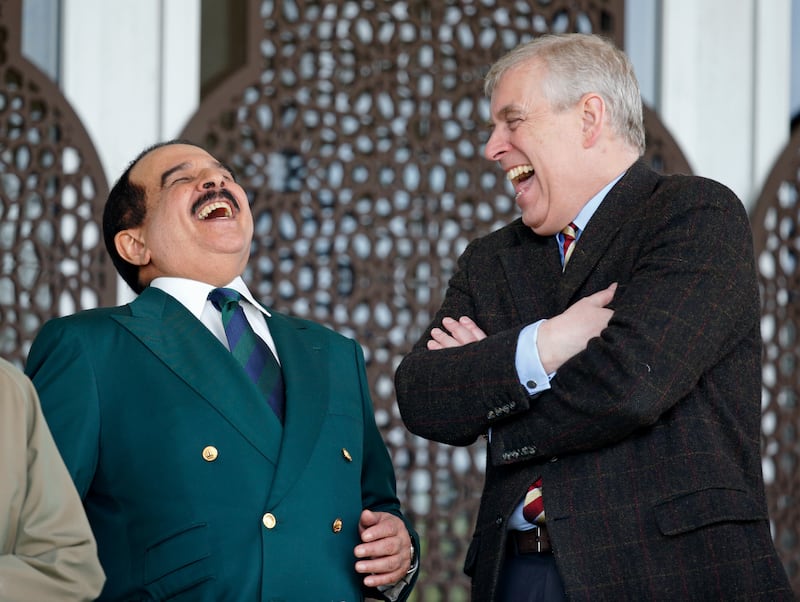 Hamad bin Isa Al-Khalifa, King of Bahrain and Prince Andrew, Duke of York
