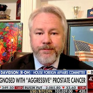 Rep. Warren Davidson spoke conspiratorially of Joe Biden's cancer diagnosis in a Fox Business interview.
