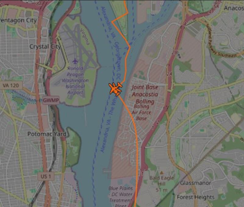 Tracking image of the collision