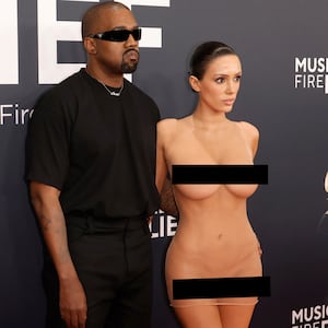 Kanye West and Bianca Censori