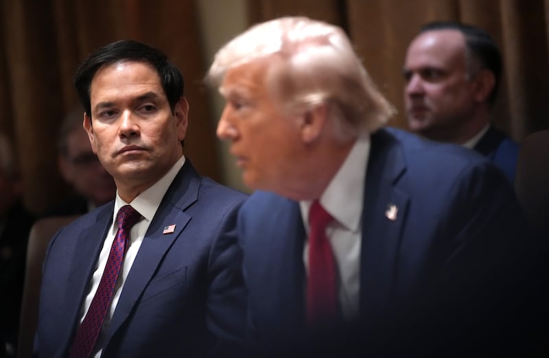 Marco Rubio and Donald Trump.