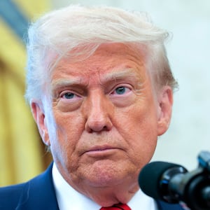 Trump looking annoyed