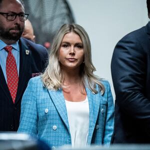 Karoline Leavitt, campaign press secretary for former U.S. President Donald Trump, arrives for his criminal trial at Manhattan Criminal Court on May 29, 2024 in New York City. Judge Juan Merchan will give the jury their instructions before they begin deliberations today. The former president faces 34 felony counts of falsifying business records in the first of his criminal cases to go to trial.
