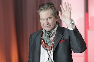 Actor Val Kilmer visits the United Nations headquarters in New York City, New York to promote the 17 Sustainable Development Goals (SDGs) initiative, July 20, 2019.