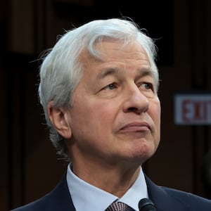 WASHINGTON, DC - DECEMBER 06: Jamie Dimon, Chairman and CEO of JPMorgan Chase, testifies during a Senate Banking Committee hearing at the Hart Senate Office Building on December 06, 2023 in Washington, DC. The committee heard testimony from the largest financial institutions during an oversight hearing on Wall Street firms. (Photo by Win McNamee/Getty Images)