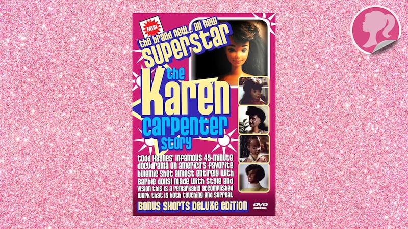 An illustration including the Key Art for the film Todd Haynes’ Superstar: The Karen Carpenter Story.