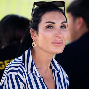 (Left) Laura Loomer seen outside the Capitol. (Right) Attorney General Pam Bondi testifies before the Senate Appropriations Committee Subcommittee in Washington, DC.