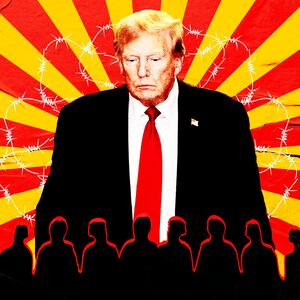 A photo illustration of former President Donald Trump.