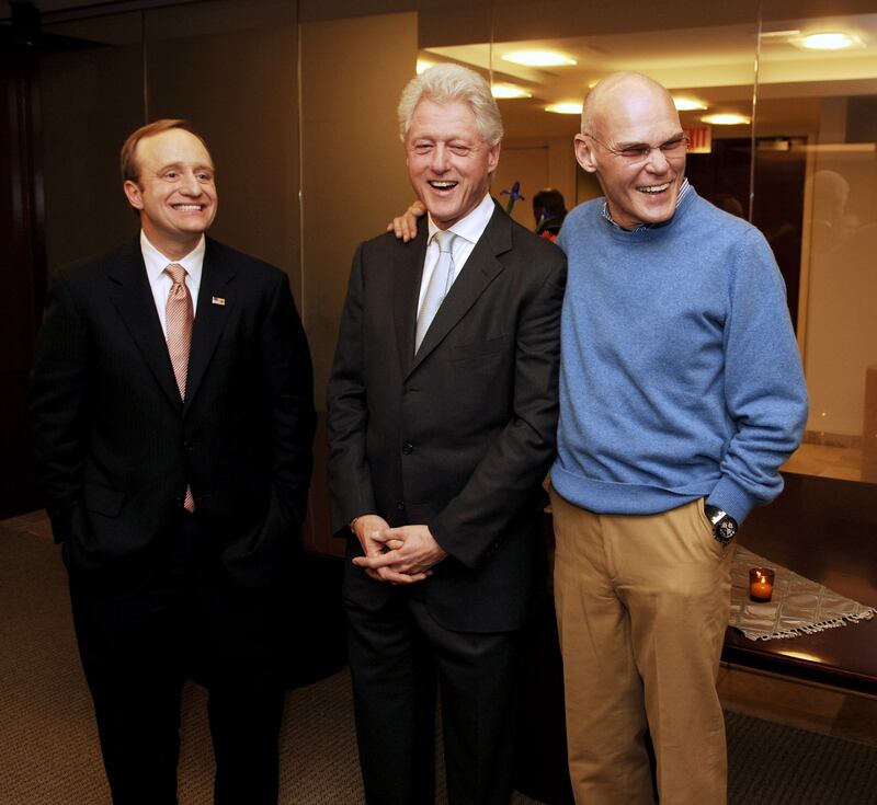 Paul Begala, Former President Bill Clinton and James Carville
