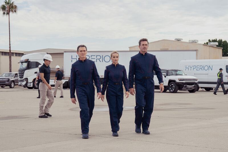 Photo still of Billy Crudup, Reese Witherspoon and Jon Hamm in 'The Morning Show'