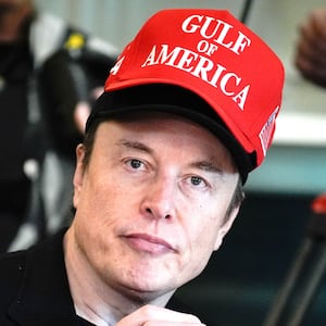 Elon Musk attends a Cabinet meeting Wednesday April 30, 2025 at the White House in Washington, DC.