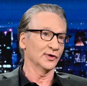 THE TONIGHT SHOW STARRING JIMMY FALLON -- Episode 1978 -- Pictured: (l-r) Comedian & writer Bill Maher during an interview with host Jimmy Fallon on Tuesday, May 21, 2024 -- (Photo by: Todd Owyoung/NBC via Getty Images)