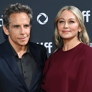 Ben Stiller and Christine Taylor at the 2024 Toronto International Film Festival "Nutcrackers" premiere held at Roy Thomson Hall on September 05, 2024 in Toronto, Canada.