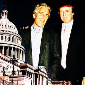 Jeffrey Epstein, Donald Trump photo illustration