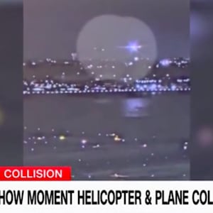 Plane and helicopter collision