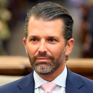 Trump’s orbit reportedly suggested launching a Discovery Channel hunting or fishing show starring Donald Trump Jr. (pictured) to Warner Bros. Discovery as a means to curry favor with the president.