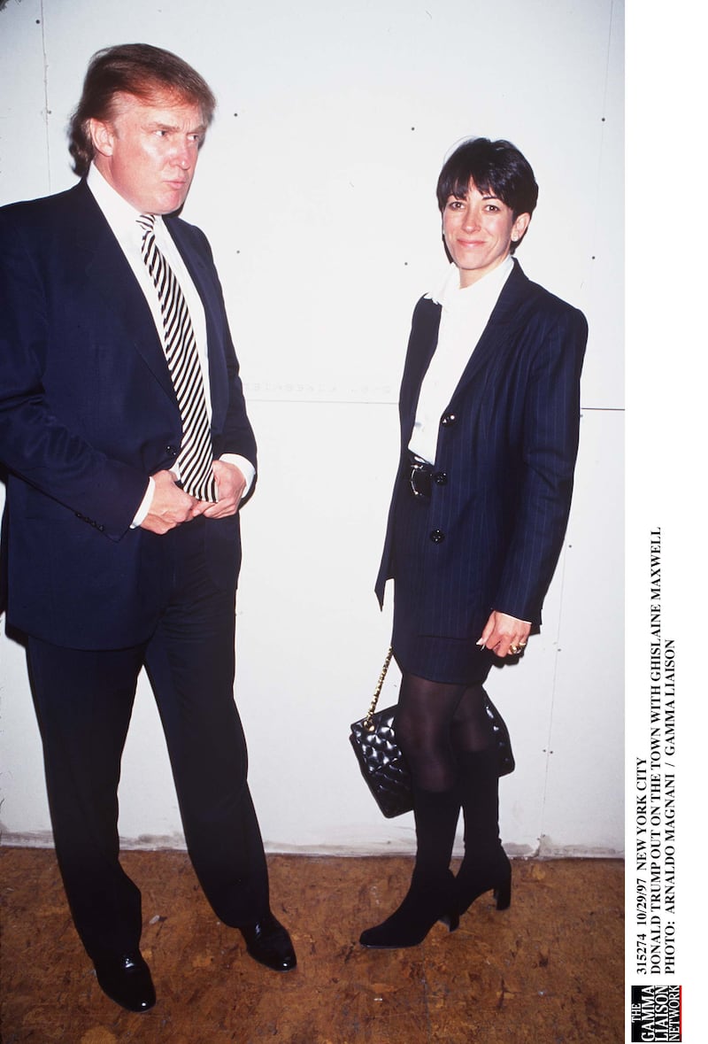 Donald Trump and Ghislaine Maxwell