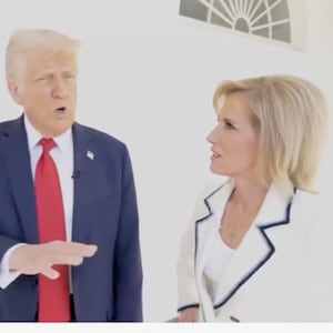 President Donald Trump tours Laura Ingraham in the White House
