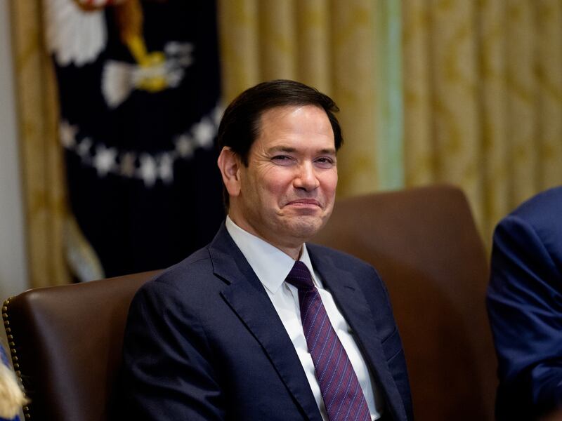 Even under fire Attorney General Pam Bondi laughed at Rubio's misfortune.