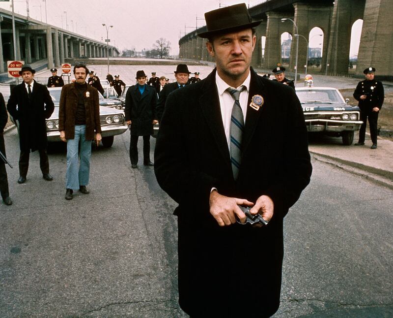 Gene Hackman in character on the set of “The French Connection.” He won the Academy Award for "best actor" for the role.