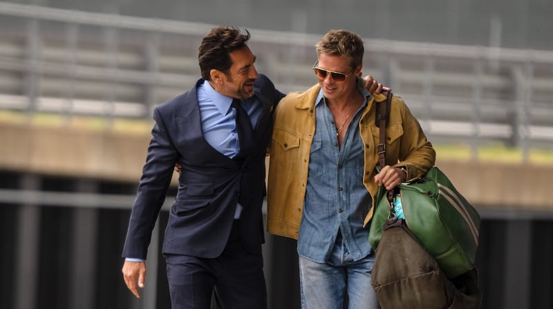 Javier Bardem and Brad Pitt