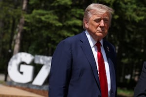 U.S. President Donald Trump at the G7 summit.