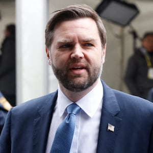JD Vance arrives for the 61st Munich Security Conference (MSC) in Munich, southern Germany on February 14, 2025.