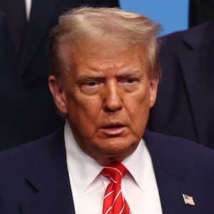 President Donald Trump, pictured on June 25, has been pressing Senate Republicans to pass his one "big, beautiful" bill, but it has faced setbacks and House members are threatening to revolt.