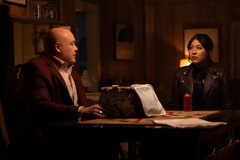 Vincent D’Onofrio and Alaqua Cox in Echo.