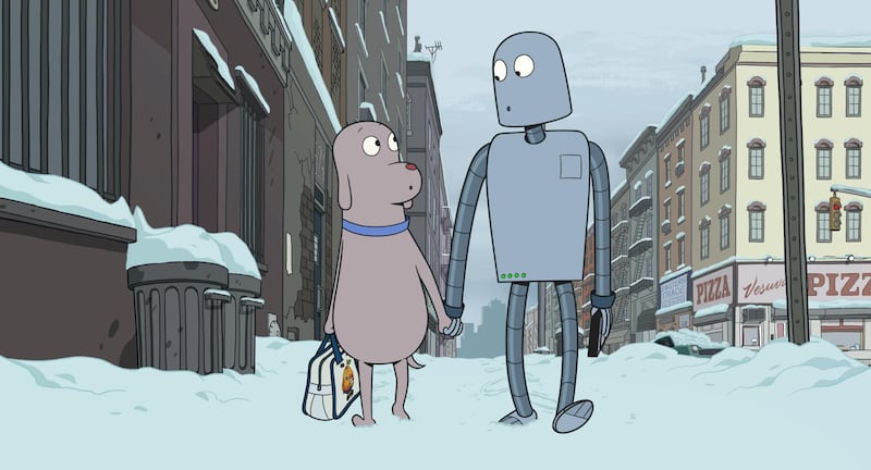 A scene from Robot Dreams.