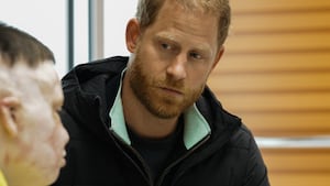 Prince Harry, Duke of Sussex visited the Superhumans Center in Lviv, Ukraine
