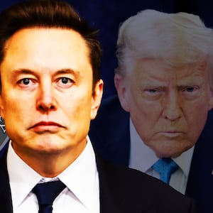 Elon Musk, Donald Trump illustration