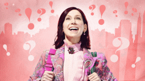 A gif of Carrie Preston in Elsbeth