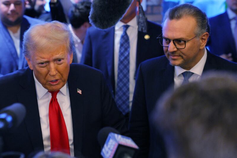 Donald Trump and Massad Boulos.