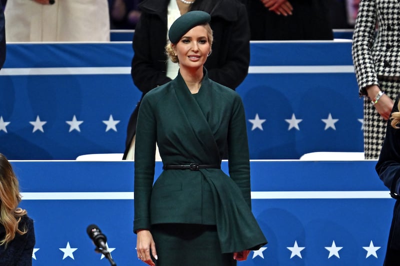 Ivanka Trump attends the inaugural parade inside Capital One Arena, in Washington, DC, on January 20, 2025.