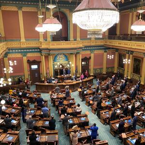 The Michigan state house