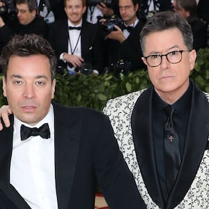 Jimmy Fallon and Stephen Colbert.
