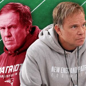 Bill Belichick/ Norbert Leo Butz illustration